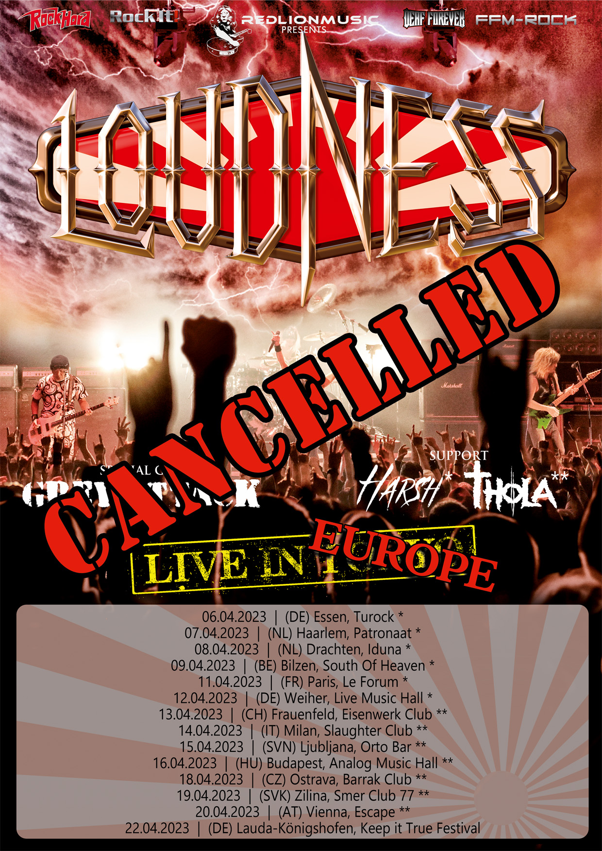 loudness tour postponed